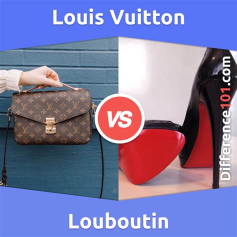 what is the difference between louis vuitton and christian louboutin|louboutin heel boots.